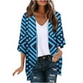 thumbnail image 1 of Nmnitkp Summer Cardigan,Womens Cardigan Floral Print Kimonos Loose Tops Half Sleeve Shawl Chiffon Cardigan Casual Beach Cover Ups, 1 of 5