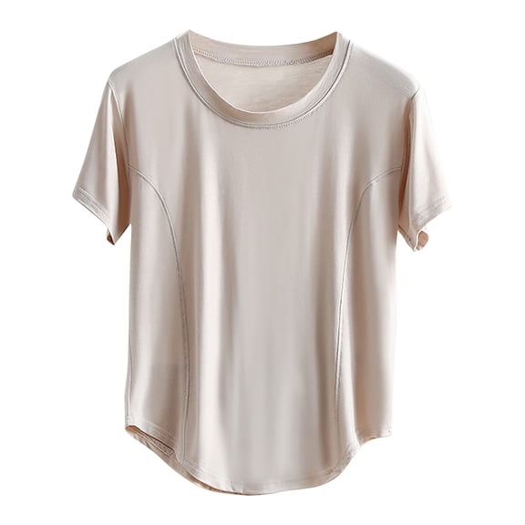 Nmnitkp Summer Pajamas for Women Breathable and Comfortable Pajamas Casual Fashion Round-Neck Regular Night Shirts for Women Sleepwear