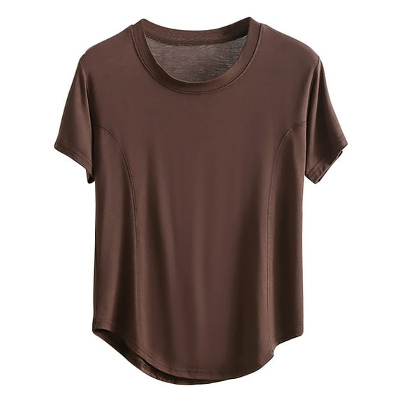 Nmnitkp Summer Pajamas for Women Breathable and Comfortable Pajamas Casual Fashion Round-Neck Regular Night Shirts for Women Sleepwear