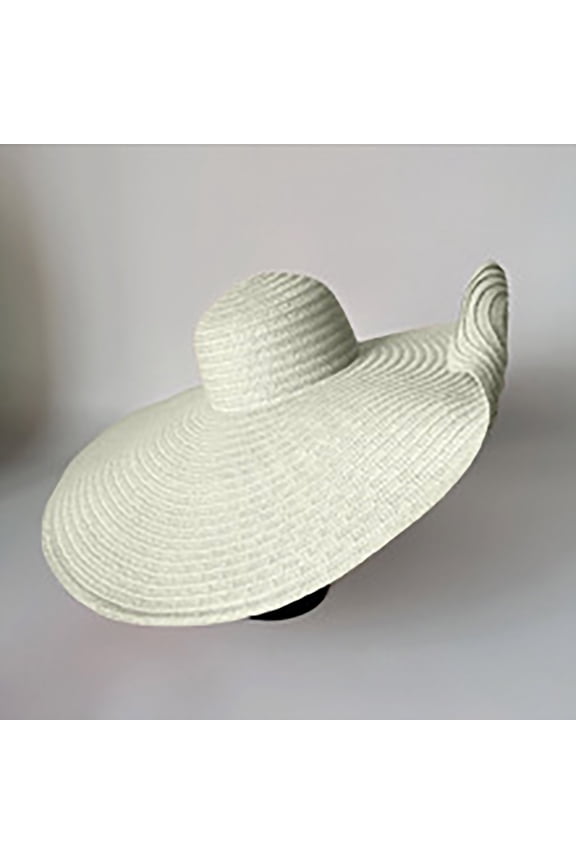 Sun Hats for Women,Oversized Beach Hat for Women Wide Brim Straw Sun Hat UPF 50+ UV Protection Foldable Packable Travel Vacation Pool Outdoor Silver