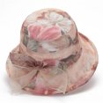 thumbnail image 1 of Nmnitkp Sun Hats for Women Fashion Sun Hat Printing Ventilate Fisherman Hat Organza Flower Sunscreen Hat Khaki #01, 1 of 3