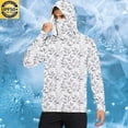 thumbnail image 1 of Nmnitkp Sun Protection Shirts for Men Cool & Breathable Men's UPF 50+ Sun Protection Hoodie Shirt Long Sleeve Rash Guard SPF T-Shirts for Fishing Hiking with Mask, 1 of 6