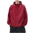 thumbnail image 1 of Nmnitkp Sun Protection Shirts for Men High Quality Sunscreen Fabric Men's UPF 50+ Light Jacket Full Zip Sun Protection Hoodie Long Sleeve Sun Shirts for Men Hiking Fishing Zip Pockets, 1 of 2
