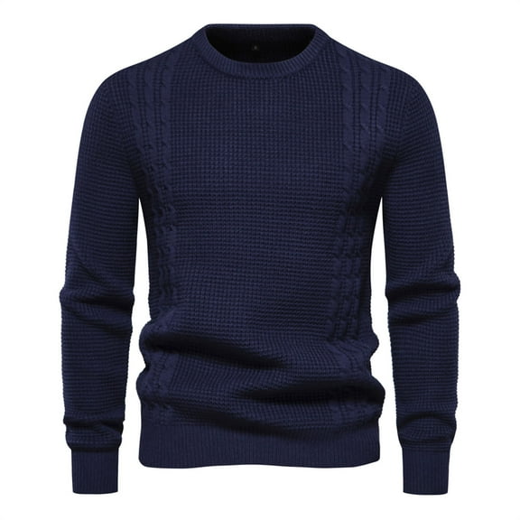 Nmnitkp Sweaters for Men Comfortable and Warm Men's Military Pullover Sweater Soft and Durable Mens Sweater Crewneck Vintage Cable Knit Sweater & High Quality Fabric Sweaters