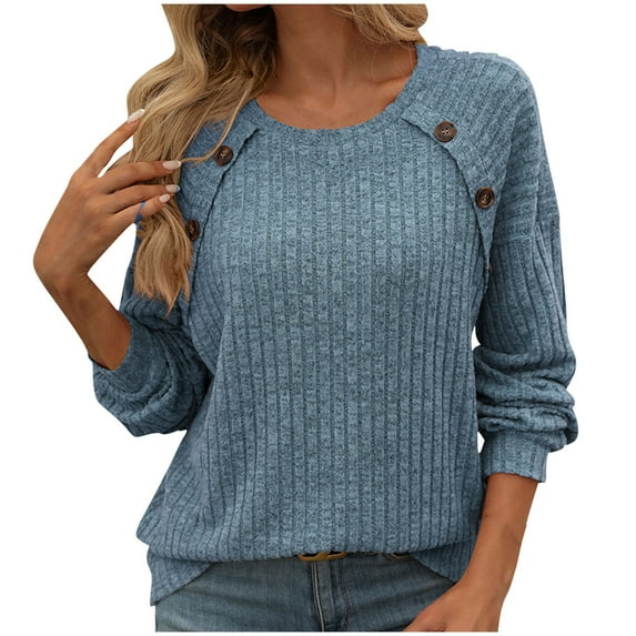 Nmnitkp Sweaters for Women High Quality Healthy Fabric Women's 2025 Winter Pullover Sweater Casual Long Sleeve Crewneck Loose Chunky Knit Jumper Tops Blouse