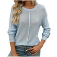 thumbnail image 1 of Nmnitkp Sweaters for Women High Quality Healthy Fabric Women's 2025 Winter Pullover Sweater Casual Long Sleeve Crewneck Loose Chunky Knit Jumper Tops Blouse, 1 of 7