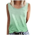 thumbnail image 1 of Nmnitkp Tank Tops Influencer style Womens Tank Tops Summer Casual Crew Neck Sleeveless Top Loose Fit Basic Tunic Shirts, 1 of 4