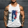 thumbnail image 1 of Nmnitkp Tank Tops Men Independence Day Printing Round Neck Regular Casual Sports Tank Blouses,High-Quality Fabric Mens Tank Top White,3XL, 1 of 5