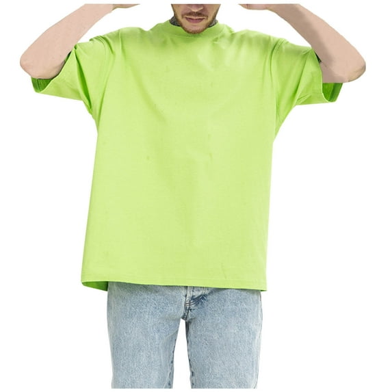 Nmnitkp Tshirts Shirts for Men High-Quality Fabric Mens Shirts Comfortable Mens Soft Cotton Tshirts Solid Color Short Sleeve Crew-Neck T-Shirt Casual Breathable Comfortable Summer Tee