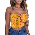 thumbnail image 1 of Nmnitkp Tube Tops for Women Show off your Figure Women's Crop Top High Cost Performance Tube Tops Sleeveless Stretchy Solid Strapless Bright print Tube Top(Plus Size), 1 of 4