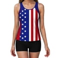 thumbnail image 1 of Nmnitkp Two Piece Tankini Swimsuits for Womens Independence Day Modest Tankini Bathing Suit Tops with Boy Shorts and Padded Tummy Control Swimwear, 1 of 9