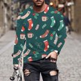 thumbnail image 1 of Nmnitkp Unisex Christmas Ugly Sweatshirt 3D Xmas Festive Print Crewneck Pullover Long Sleeve Sweatshirts for Holiday Party ​​Soft and Skin-Friendly Men's Sweatshirts, 1 of 1