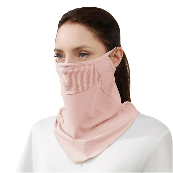 Nmnitkp Unisex Sun Protective Face Bandana Women UV Protection Face Scarf for Summer Outdoor Activities & Breathable Ice Silk Bib
