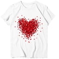 thumbnail image 1 of Nmnitkp Valentine's Day Shirt for Womens Cute Gnomes T-Shirt Love Heart Printed Shirts Short Sleeve Graphic Tees Tops, 1 of 4