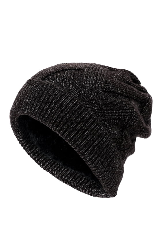 Winter Beanie Hats for Men Women, Fleece Lined Beanie Soft Warm Knit Hat Ski Stocking Cuffed Cap & Stylish and Cool Hat(Unisex)