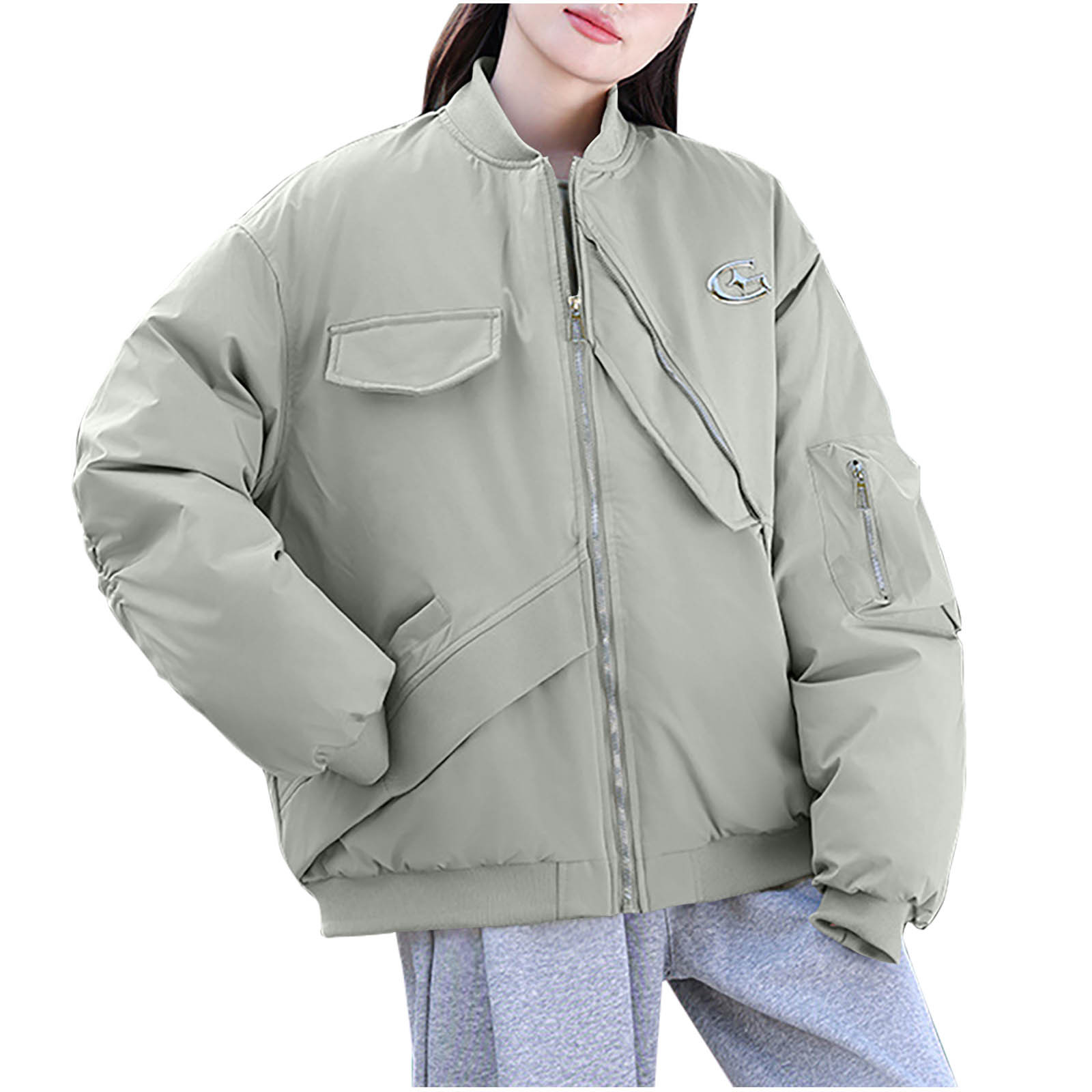 SUOKENI Women's Waterproof Warm Winter Snow Coat Hooded Raincoat Ski Snowboarding Jacket, Denim Blue, Large