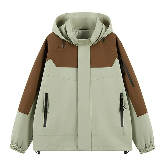 Nmnitkp Woman Jackets Breathable & Comfortable Women's Outdoor Waterproof Rain Jacket Softshell Raincoat with Hooded Lightweight Windbreaker for Hiking