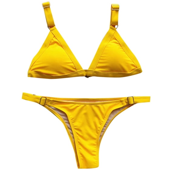 Nmnitkp Women Bikini Swim Suits Swimwear for Women Women Bandeau Bandage Bikini Set Push-Up Swimwear Beachwear Swimsuit Two Piece Swimsuit for Women