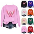 thumbnail image 1 of Nmnitkp Women Breast Cancer Awareness Sweatshirt Pink Ribbon Inspirational Tops Casual Long Sleeve Fall Winter Pullover Pink,L, 1 of 5