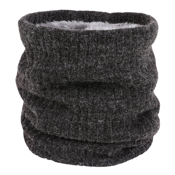 Nmnitkp Women Winter Neck Warmer Gaiter Double-Layer Soft Fleece Lined Thick Knit Circle Scarf Windproof