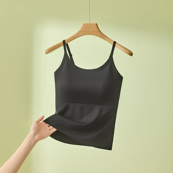 Nmnitkp Women's Pajamas Summer Breathable Round Tie Chest Pad With Suspender Sleeveless Plus Size Top Pajamas