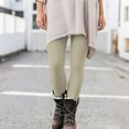 thumbnail image 1 of Nmnitkp Women's Solid Color Leggings Sports Fitness Pants Casual Tight Fitting Tight Peach Hip Yoga Pants Stretch Pants Beige,M, 1 of 7