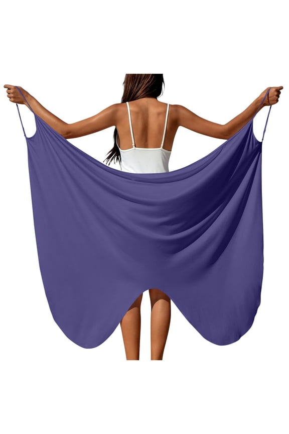 Womens Butterfly Plus Size Swimsuit Cover Up Beachwear Spaghetti Strap Wrap Dress Lightweight Sarong Bikini Coverups S-XXXXXL