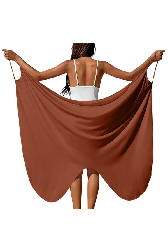 Womens Butterfly Plus Size Swimsuit Cover Up Beachwear Spaghetti Strap Wrap Dress Lightweight Sarong Bikini Coverups S-XXXXXL