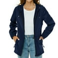 thumbnail image 1 of Nmnitkp Womens Jackets Lightweight Windproof & Waterproof Rain Jacket Women Abrasion Resistant Rain Coat Active Outdoor Rain Jacket Multi-functional Pockets Women Coat, 1 of 8
