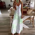 thumbnail image 1 of Nmnitkp Womens Maxi Dress 2025 Casual Strappy V Neck Sleeveless Flowy Sundress Plus Size Loose Long Maxi Beach Dress Sundress for Vacation S-5XL, 1 of 5
