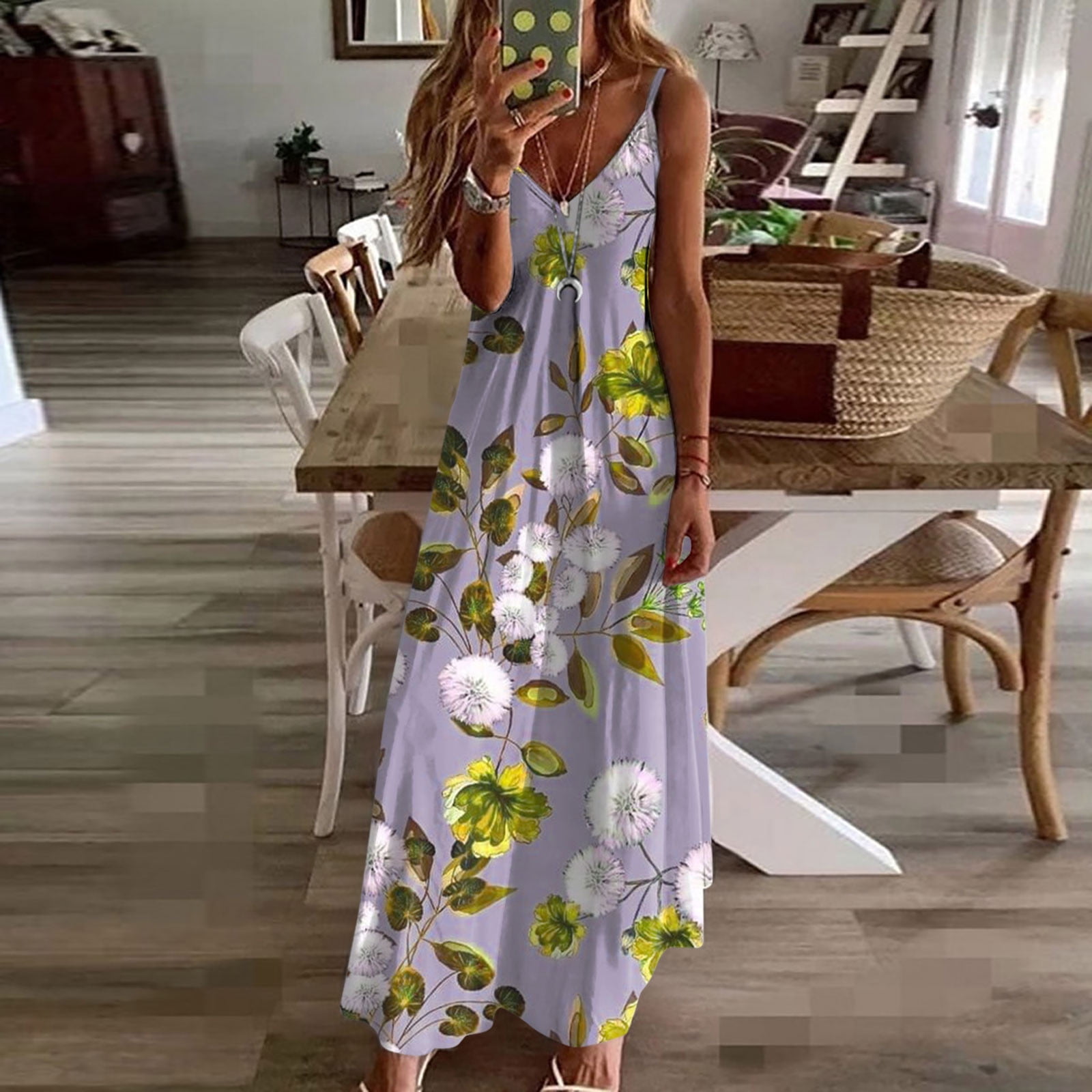 slim fit dress slacks Designer Summer Maxi Dress | Flower Dress Pink main image 1