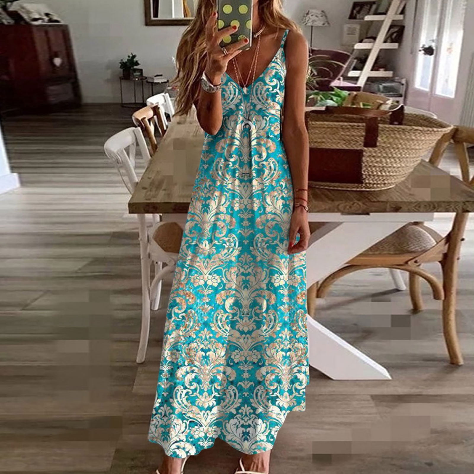 Nmnitkp Womens Maxi Dress 2025 Casual Strappy V Neck Sleeveless Flowy Sundress Plus Size Loose Long Maxi Beach Dress Sundress for Vacation S-5XL - Walmart.com Nmnitkp Womens Maxi Dress 2025 Casual Strappy V Neck Sleeveless Flowy Sundress Plus Size Loose Long Maxi Beach Dress Sundress for Vacation S-5XL - Walmart.com