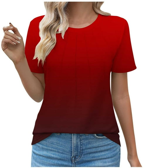 Nmnitkp Womens Plus Size Tops Cute Floral Print Summer Blouses Casual Crewneck Lace Crochet Short Sleeve Loose Tunic Top S-3XL