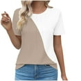 thumbnail image 1 of Nmnitkp Womens Plus Size Tops Cute Floral Print Summer Blouses Casual Crewneck Lace Crochet Short Sleeve Loose Tunic Top S-3XL, 1 of 4