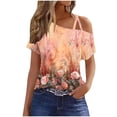 thumbnail image 1 of Nmnitkp Womens Plus Size Tops Floral Summer Tops Sleeveless Tank Floral Casual Cute Loose Fit Cute T-Shirt Tunic Blouses, 1 of 4