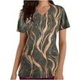 thumbnail image 1 of Nmnitkp Womens Scrub Tops Boasting Colorful Floral Prints Along With Short Sleeve Scrub Tops Suitable for Nursing Uniforms With Convenient Pockets, 1 of 4