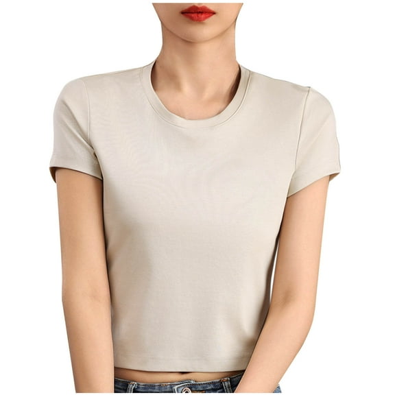 Nmnitkp Womens Tops Adorned With V Neck Element Paired With Short Sleeve Tops in Soft Cotton Fabric for Casual Tops for Women’s Everyday Comfort & Womens Blouses