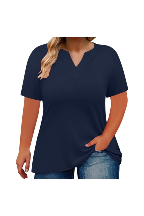 Womens Tops Boasting Crewneck Collar Structures Matched With Short Sleeve Tops Using Moisture-Wicking Technology Designed For Casual Tops For Women's Active Lifestyle