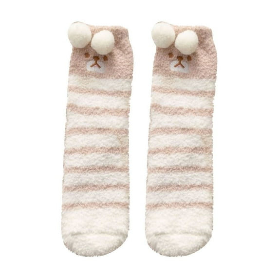 Nmnitkp Womens Winter Cozy Socks Wear-Resistant & Skin Friendly Socks for Women Animal Fuzzy Slipper Socks with Grippers Winter Super Soft Warm Fleece Lined Socks & Christmas Socks