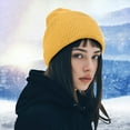 thumbnail image 1 of Nmnitkp Womens Winter Hat Slouchy Beanies for Women Cable Knit Winter Beanie Hats for Women Thick Cold Weather - Beanies Women Yellow, 1 of 6