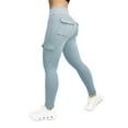 thumbnail image 1 of Nmnitkp Yoga Flare Leggings for Women High Waisted Yoga Casual Pants Workout Leggings Cargo with 4 Pockets Tummy Control Workout Pants S-3XL, 1 of 5