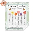 NnhCraft Custom Name Blanket, Grandma Blanket, Birth Flower Blanket