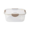 thumbnail image 1 of Nnhblu 2400ML Large Food Storage Containers with Airtight Lids-Freezer & Microwave Safe,Plastic Containers & Kitchen set.Leak proof Lunch Containers-Snacks, Sandwich, Sauces & Bento box White 2400ML, 1 of 5