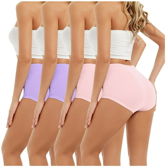 Nnhblu 4PC Women Lace High Waisted Body Shaper Shorts Shapewear Tummy Control Panties Sales Clearance Womens Underwear Birthday Present Multicolor