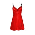 thumbnail image 1 of Nnhblu Bath Robes for Women After Shower Nightgowns for Women Soft Red Pajamas, 1 of 3