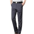 thumbnail image 1 of Nnhblu Gray Mens Stretch Pants Business Casual Pants for Men Trousers, 1 of 5