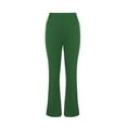 thumbnail image 1 of Yufatyle Green Women's Flare Yoga Pants for Women, High Waisted Buttery Soft Bootcut Leggings with Slit, 1 of 4