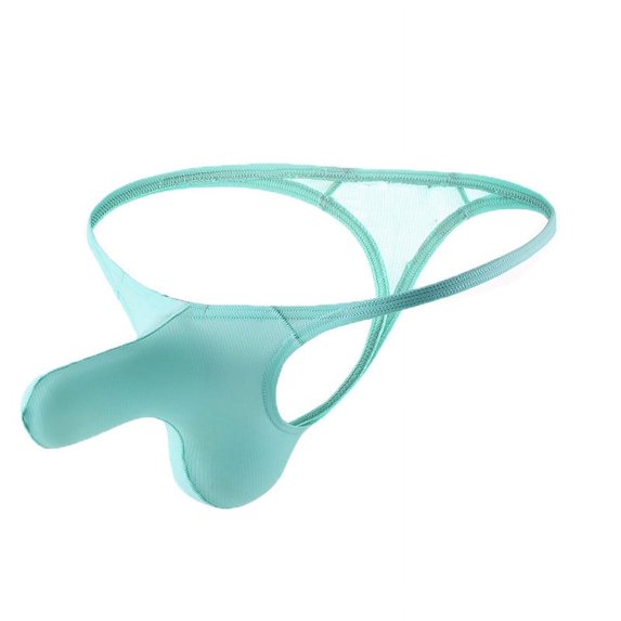 Nnhblu Men's Underwear Elastic Fit Low Waist T-Shirt Underwear Mens Underwear Briefs Green Mens Briefs - M