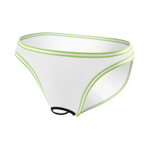 Nnhblu Open Crotch Men's Underwear Youth Ice Silk Thin Style Transparent Low Waist Briefs Men Mens Underwear Briefs White Sales Mens Briefs - S
