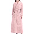 thumbnail image 1 of Nnhblu Robes for Women Plus Size Fall and Winter Flannel Plus Size Nightgowns Soft Khaki Pajamas, 1 of 5